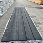 Ca. 50x Zweeds rabat Zwart Gecoat, 16x195mm, lengte 420cm